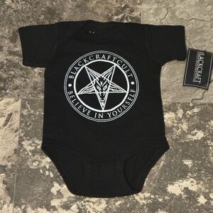 Blackcraft cult baby onesie bodysuit NWT